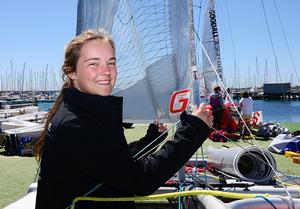 Tayla Rietman skipper of Thanks Again Dad photo copyright Goodall Design taken at  and featuring the  class