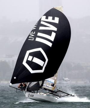 The previous ILVE skiff racing on Sydney Harbour during the 2015-2016 Season photo copyright Frank Quealey /Australian 18 Footers League http://www.18footers.com.au taken at  and featuring the  class