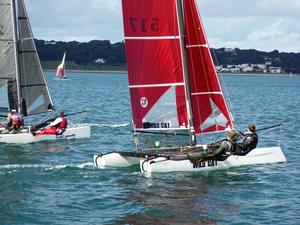Wildcat 517 - 1 - Andy Hart and Michael Kinross - Jackson Yacht Services Bay Race Series photo copyright Elaine Burgis taken at  and featuring the  class