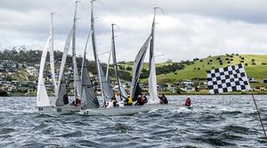 Close finish back in the fleet of the SB20s - 2016 BMW Showdown photo copyright Jimmy Emms taken at  and featuring the  class