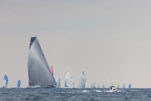 Leopard leads the Big Boat fleet - Les Voiles de Saint Tropez photo copyright Gilles Martin Raget http://www.martin-raget.com/ taken at  and featuring the  class