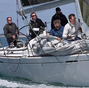 First 44.7, Lisa owned by Nick and Suzi Jones with RORC Commodore, Michael Boyd will be presented the Jazz Trophy for best overall IRC yacht in the 2016 RORC Season's Points Championship. The team also collect silverware for winning IRC One photo copyright Rick Tomlinson / RORC taken at  and featuring the  class
