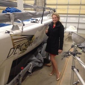 Megan Ratliff - owner of Melges 24 USA805 Decorum - Melges 24 World Championship photo copyright IM24CA taken at  and featuring the  class
