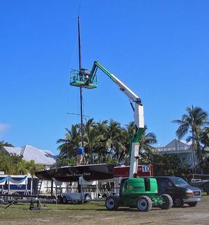 Coffin Marine 40-ton crane photo copyright Storm Trysail Club taken at  and featuring the  class