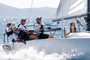 Miles Quinton's GILL RACE TEAM GBR694 with Geoff Carveth helming at the Marinepool Melges 24 Europeans in Hyeres, France photo copyright  Pierrick Contin http://www.pierrickcontin.fr/ taken at  and featuring the  class