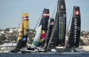 The Extreme Sailing Series 2016. Act 7. Lisbon. Portugal. 7th October 2016 photo copyright Mark Lloyd http://www.lloyd-images.com taken at  and featuring the  class