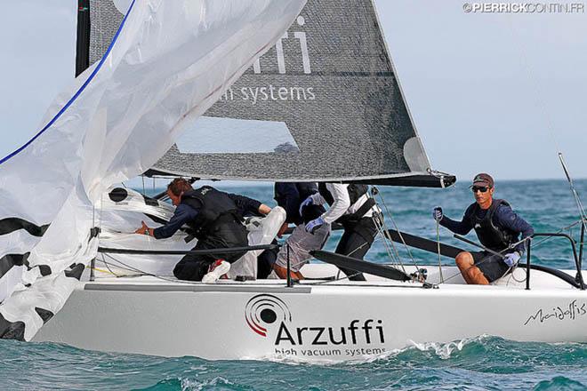 Gian Luca Perego_s Maidollis 3 ITA822 with Carlo Fracassoli helming - 2016 Melges 24 World Championship - Miami - Day 3 ©  Pierrick Contin http://www.pierrickcontin.fr/