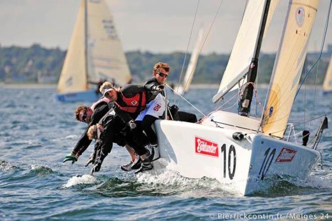 Carlo Fracassoli and team Gullisara (ITA) at the 2011 Böklunder Melges 24 European Championship in Aarhus, Denmark ©  Pierrick Contin http://www.pierrickcontin.fr/