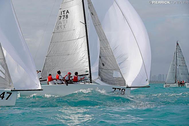 Marco Zammarchi's Taki 4 ITA778 with Niccolo Bertola helming - 2016 Melges 24 World Championship - Miami - Day3 ©  Pierrick Contin http://www.pierrickcontin.fr/