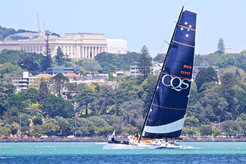 CQS - supermaxi upgraded by Bakewell-White Yacht Design and Southern Ocean (Tauranga) - sea trials Waitemata Harbour November 18, 2016 photo copyright Richard Gladwell www.photosport.co.nz taken at  and featuring the  class