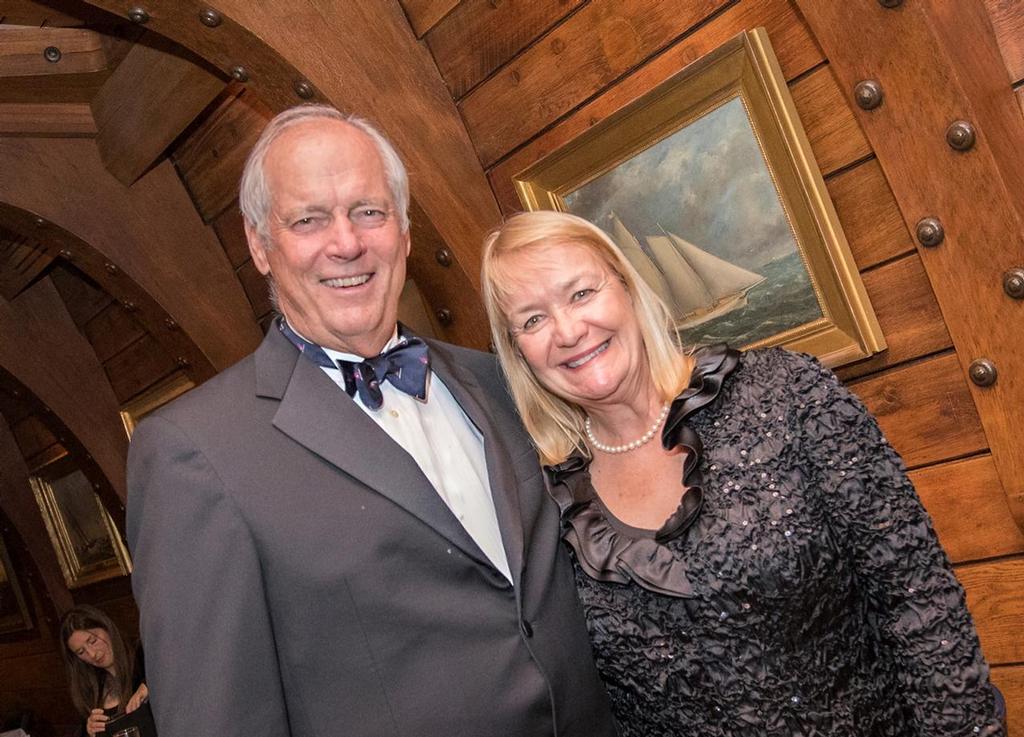 Hall of Famer Gary Jobson and his wife Janice. Jobson won the America's Cup in 1977 as tactician aboard ``Courageous``, skippered by Ted Turner - Hall of Fame induction for Ernesto Bertarelli Alinghi and Lord Dunraven photo copyright Carlo Borlenghi / www.carloborlenghi.com taken at  and featuring the  class