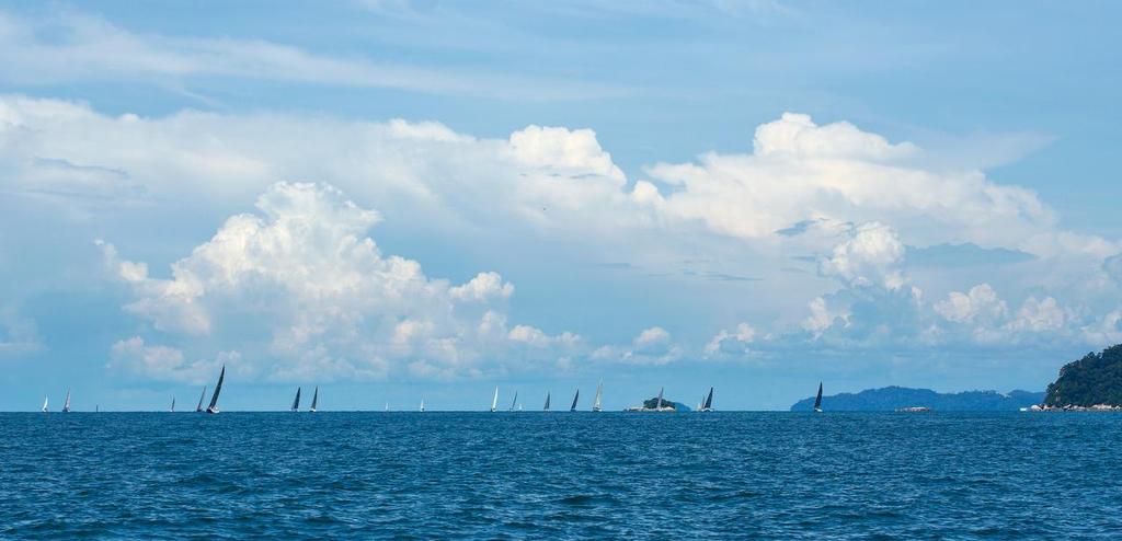 Fleet en route to Penang. Raja Muda Selangor International Regatta 2016 © Guy Nowell / RMSIR