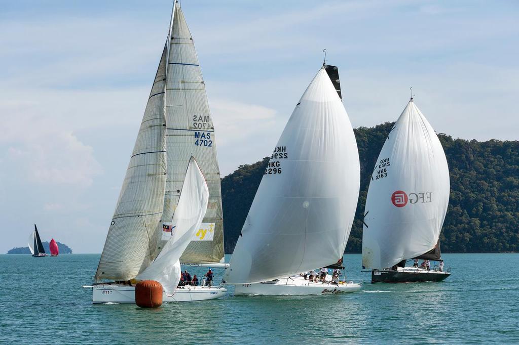 Class 1 at the bottom mark. Langkawi Inshores, day 1. Raja Muda Selangor International Regatta 2016. photo copyright Guy Nowell / RMSIR taken at  and featuring the  class