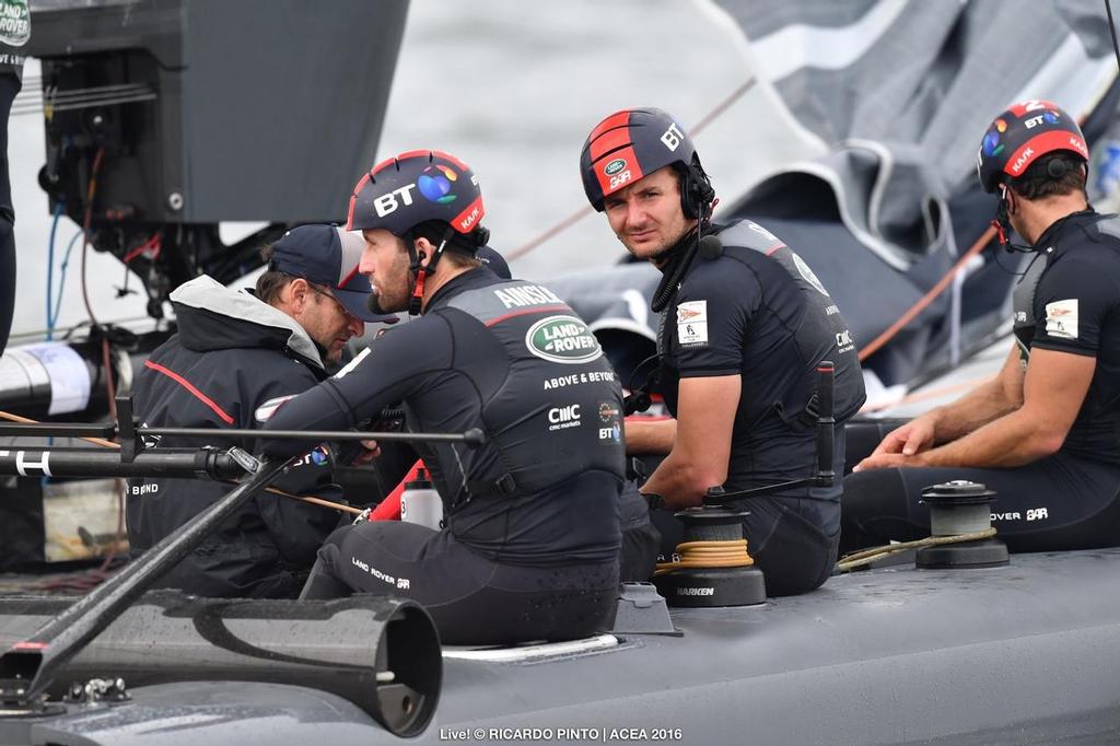 British team celebrate the win - Louis Vuitton America&rsquo;s Cup World Series Fukuoka photo copyright ACEA / Ricardo Pinto http://photo.americascup.com/ taken at  and featuring the  class