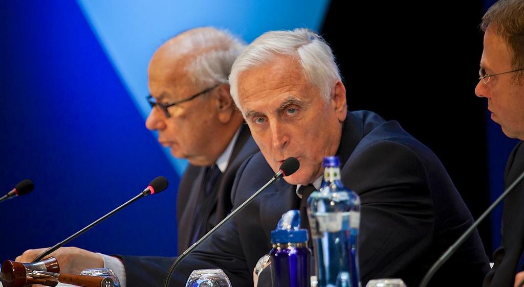 President, Carlo Croce (ITA) - World Sailing Council Meeting - Day 2, November 12, 2016 photo copyright Laura Carrau / World Sailing taken at  and featuring the  class