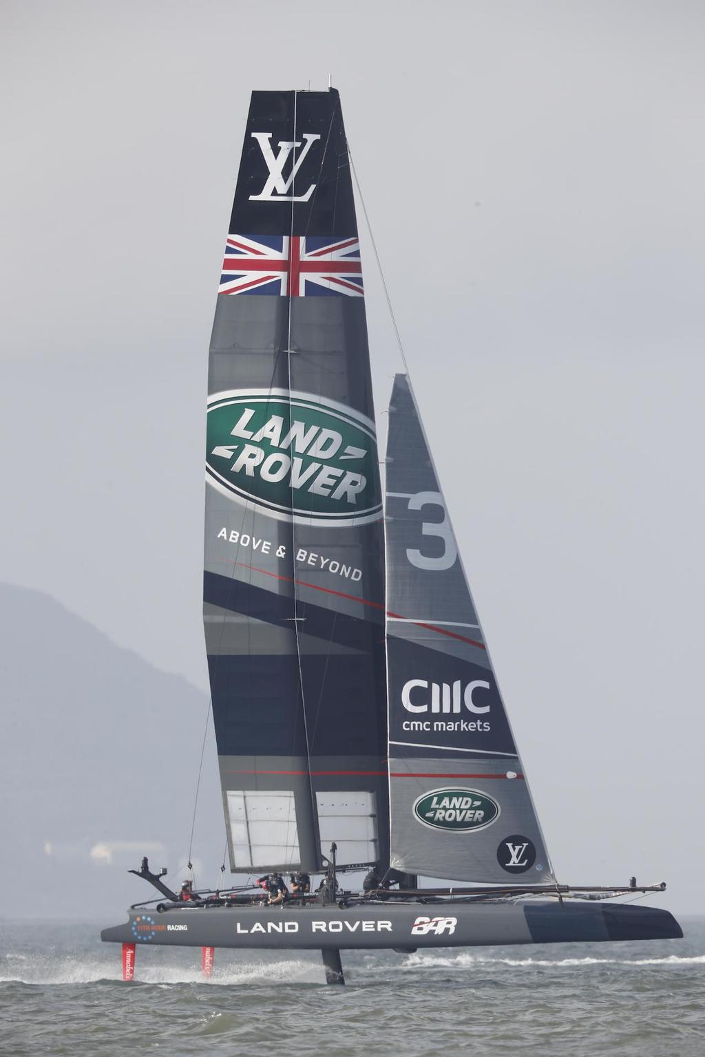 The LandRover BAR British Americas Cup Team skippered by Ben Ainslie ©  Harry KH / Land Rover BAR