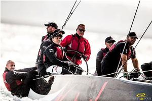 Alexander Novoselov at the helm of Katusha - RC44 Valletta Cup