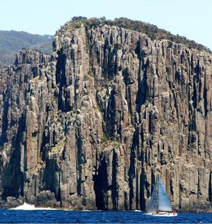 Ramrod passing the Hippolyte’s on her way across Storm Bay in the TasPorts Maria Island Race. photo copyright Michelle Denney taken at  and featuring the  class