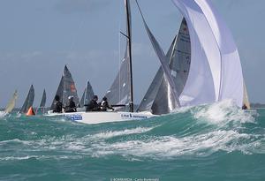 2016 Melges 24 World Championship - Miami - Day 2 photo copyright Bombarda Racing - Carlo Borlenghi taken at  and featuring the  class