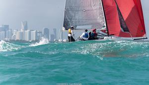 2016 Melges 24 World Championship - Miami - Day 2 photo copyright Bombarda Racing - Carlo Borlenghi taken at  and featuring the  class