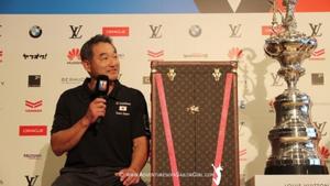 Sofuku GM of SoftBank Team Japan with the America’s Cup World Series in Japan photo copyright Nic Douglass / www.AdventuresofaSailorGirl.com taken at  and featuring the  class