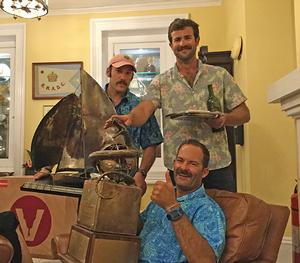 Winners Horowitz (hat) Coleman and Healey (seated) photo copyright Beau Outteridge taken at  and featuring the  class