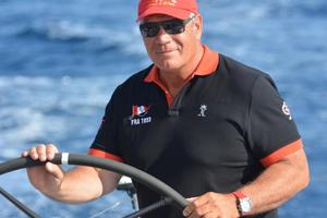 Lionel Péan, skipper of the Volvo 70, SFS II photo copyright Antoine Beysens taken at  and featuring the  class