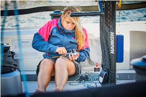 First female in the Mini Transat, RORC member Nikki Curwen is racing on Infiniti 46, Maverick - RORC Transatlantic Race photo copyright RORC / James Mitchell taken at  and featuring the  class
