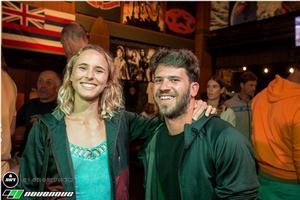 Sarah and Casey at the NoveNove Maui Aloha Classic opening party - NoveNove Maui Aloha Classic photo copyright  Si Crowther / IWT taken at  and featuring the  class