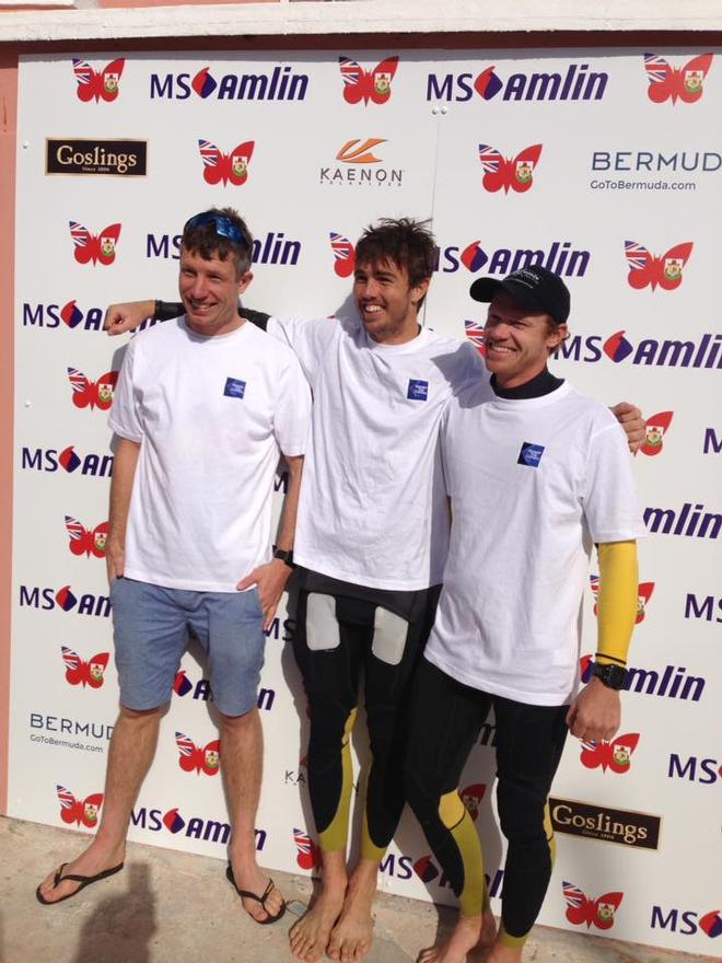 Stuart Bithel, Iain Jensen and Nathan Outteridge - MS Amlin International Moth Regatta © Beau Outteridge/Amlin International Moth Regatta