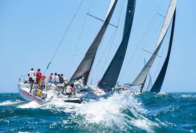 Chutzpah preparing to turn South to Hobart - 2016 Rolex Sydney Hobart Yacht Race © Lachlan Murnaghan