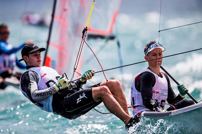 29er - Marcus Piron Kirketerp / Sebastian Olsen - 2016 Aon Youth Sailing World Championships © Pedro Martinez / Sailing Energy / World Sailing