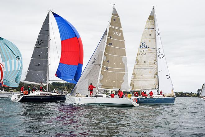 Cracking start - 2016 Launceston to Hobart Yacht Race © Rose Flynn