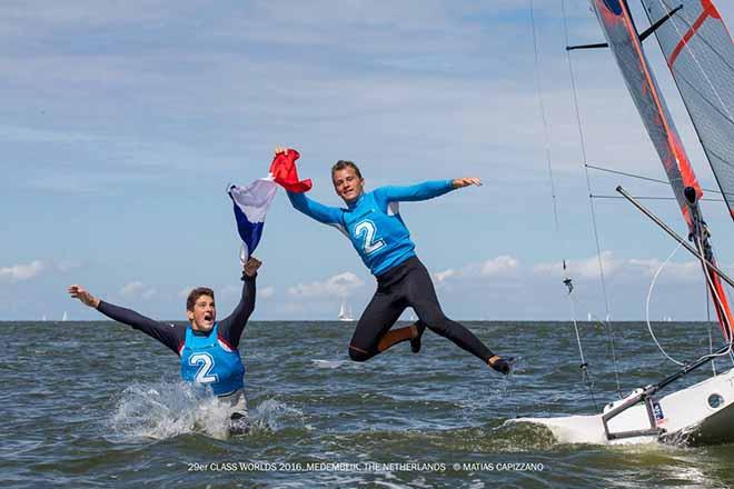Gwendal Nael and Lilian Mercier - Youth Sailing World Championships © Matias Capizzano