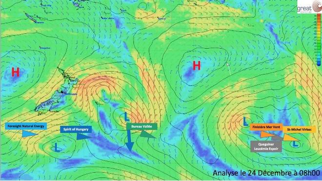 Analyse meteo - Vendée Globe © Great Circle