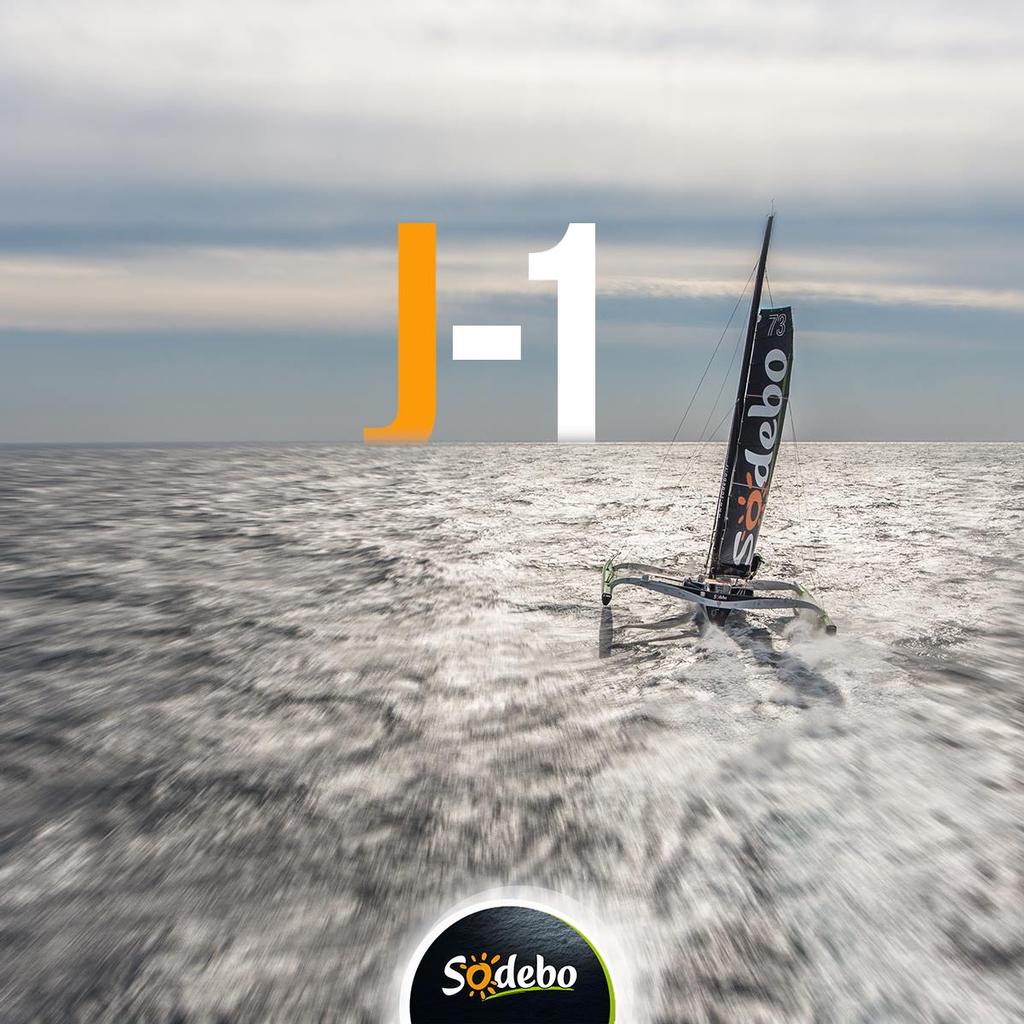 One day out from Thomas Coville cracking the 50day barrier for a solo round the world voyage in Sodebo © Thomas Coville / Sodebo
