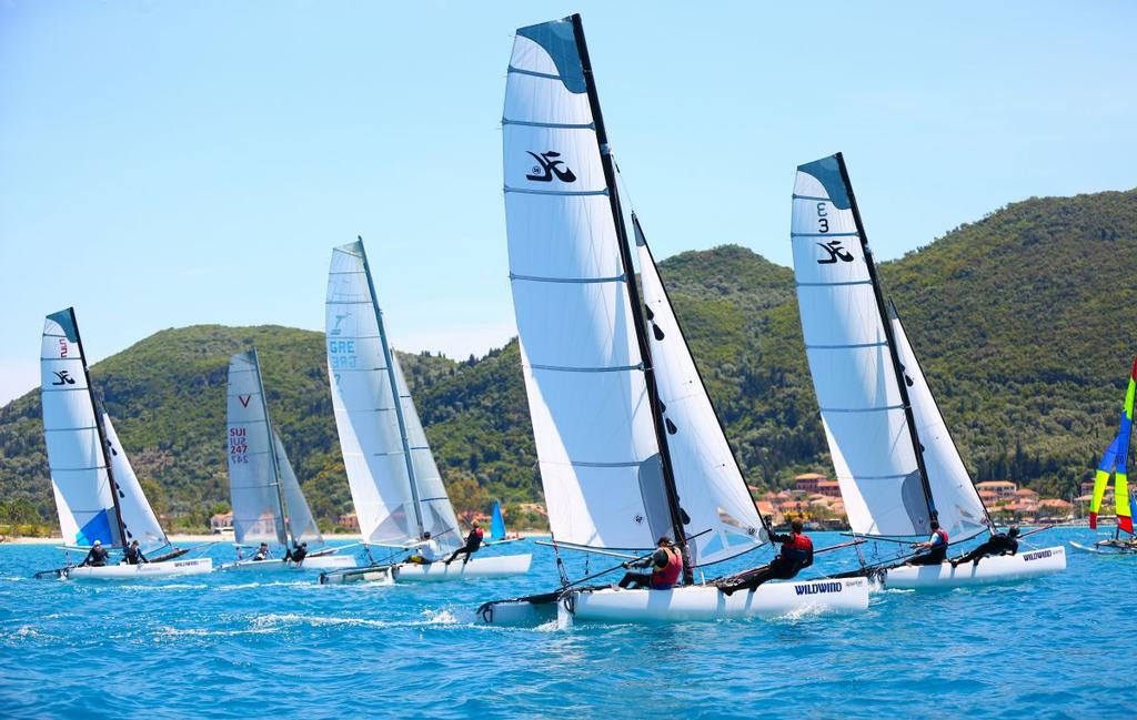 Cat sailing in full swing at Wildwind Vassiliki © WildWind http://www.wildwind.co.uk/