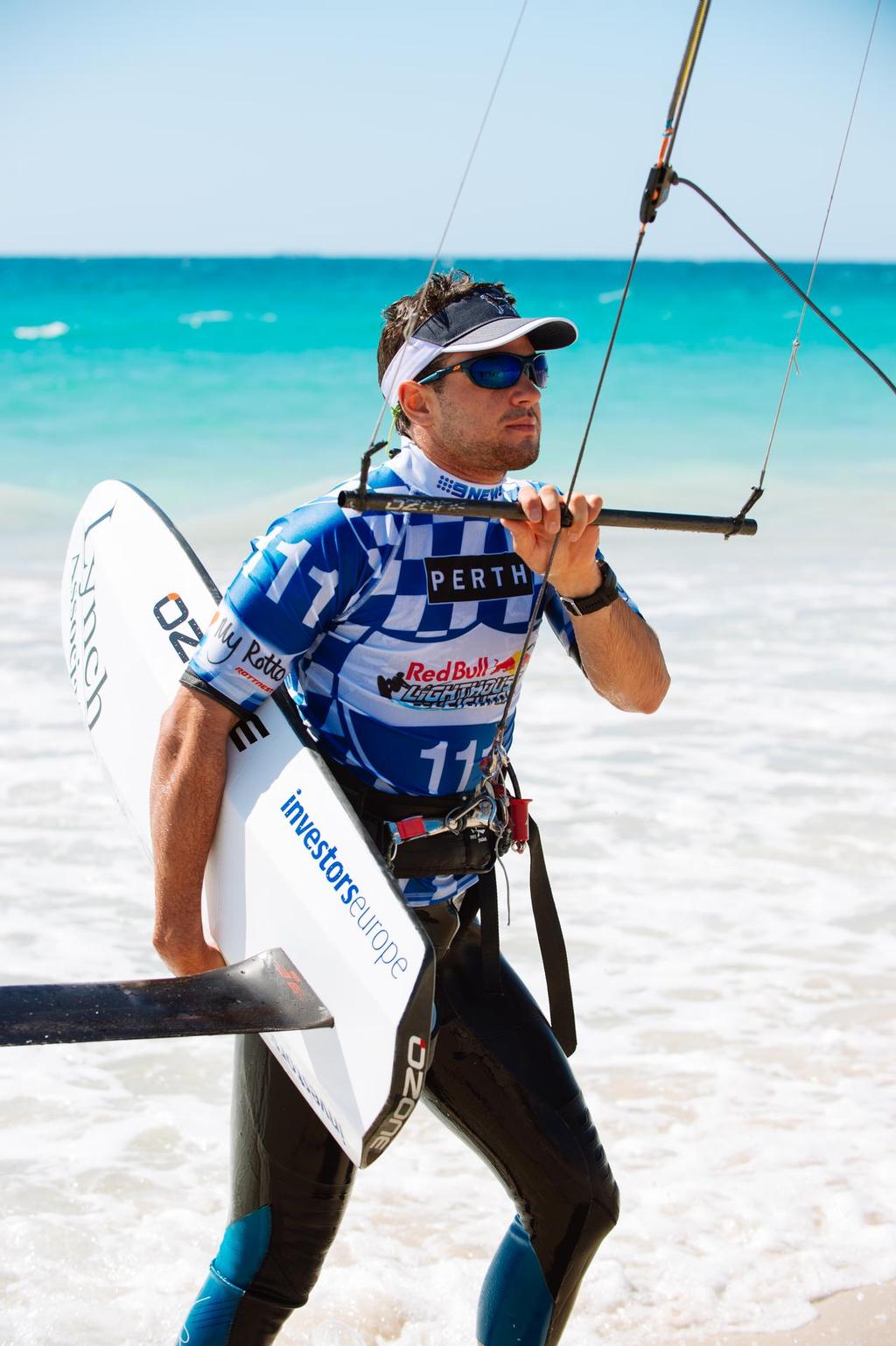 Participant Nico Parlier wins the Red Bull Lighthouse to Leighton 2016 in Perth, Australia on December 3, 2016. photo copyright Ian MacKinnon taken at  and featuring the  class