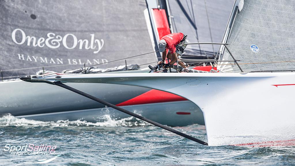 Gee. You'd better work you rotten thing... - SOLAS Big Boat Challenge photo copyright Beth Morley - Sport Sailing Photography http://www.sportsailingphotography.com taken at  and featuring the  class