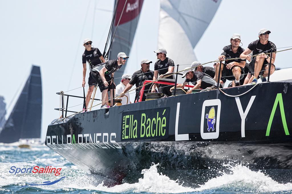 Erin Nolan on Perpetual Loyal. - SOLAS Big Boat Challenge photo copyright Beth Morley - Sport Sailing Photography http://www.sportsailingphotography.com taken at  and featuring the  class