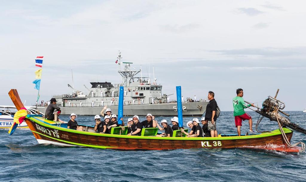 Regatta Secretariat at the Sail Past. Phuket King's Cup 2016. © Guy Nowell / Phuket King's Cup