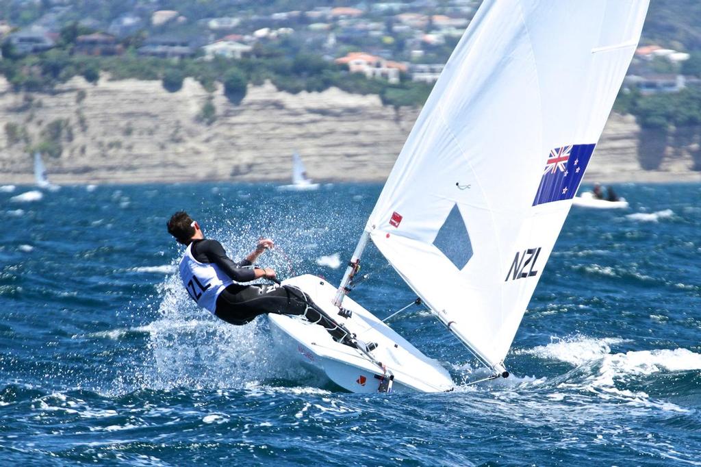 George Gautrey (NZL) Mens Laser Radial- Aon Youth Worlds 2016, Torbay, Auckland, New Zealand photo copyright Richard Gladwell www.photosport.co.nz taken at  and featuring the  class
