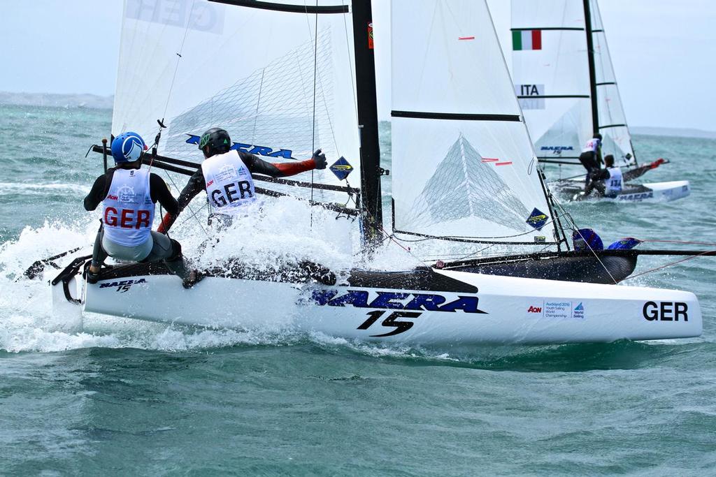 Nacra 15 - Aon Youth Worlds 2016, Torbay, Auckland, New Zealand photo copyright Richard Gladwell www.photosport.co.nz taken at  and featuring the  class