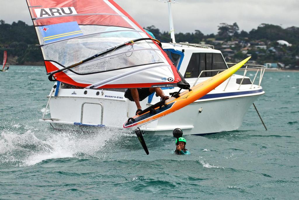 RS:X Mens - Aon Youth Worlds 2016, Torbay, Auckland, New Zealand, Day 4, December 19, 2016 photo copyright Richard Gladwell www.photosport.co.nz taken at  and featuring the  class