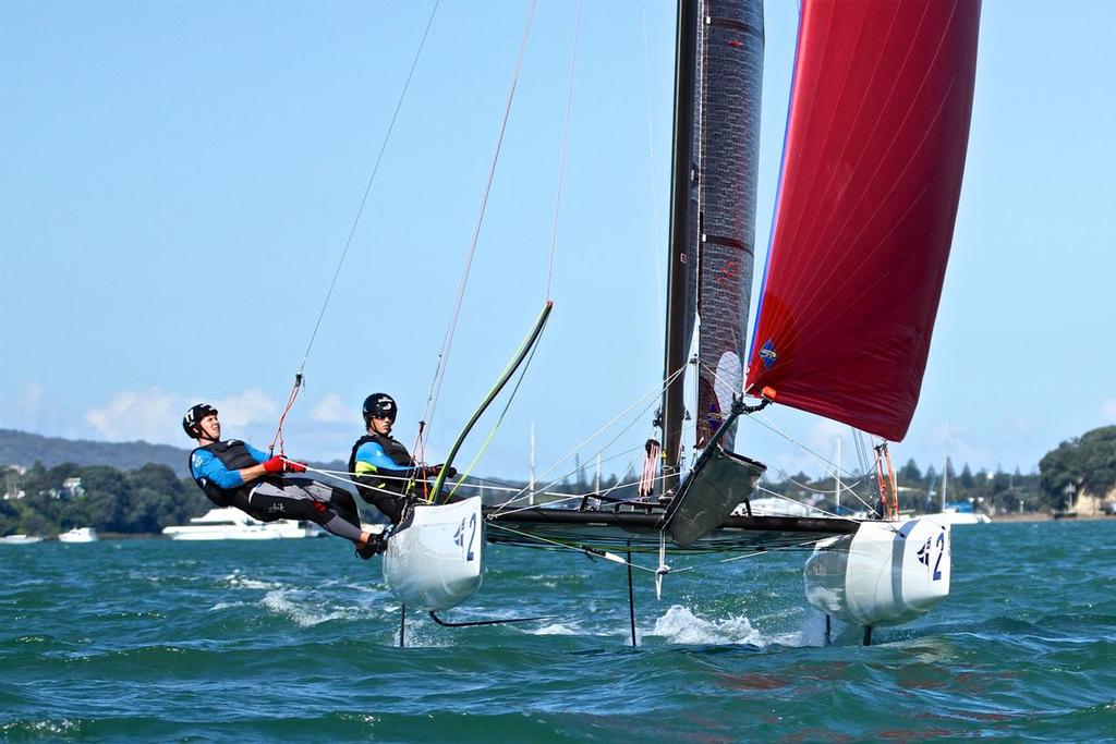 Nacra 20 - December 6, 2017, Waitemata Harbour photo copyright Richard Gladwell www.photosport.co.nz taken at  and featuring the  class