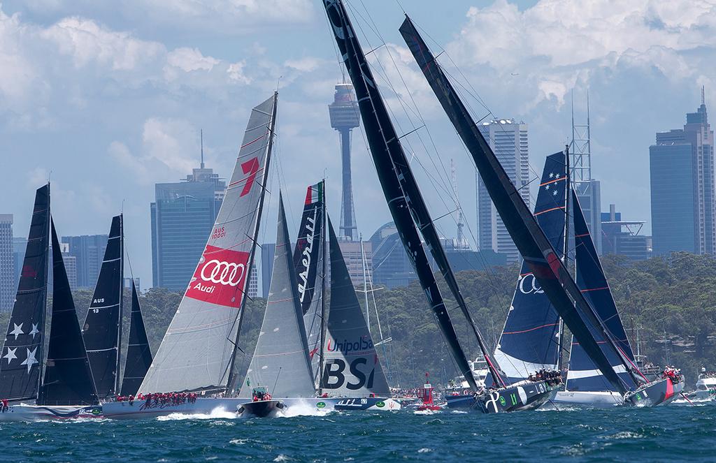 The fleet with the City backdrop © Crosbie Lorimer http://www.crosbielorimer.com