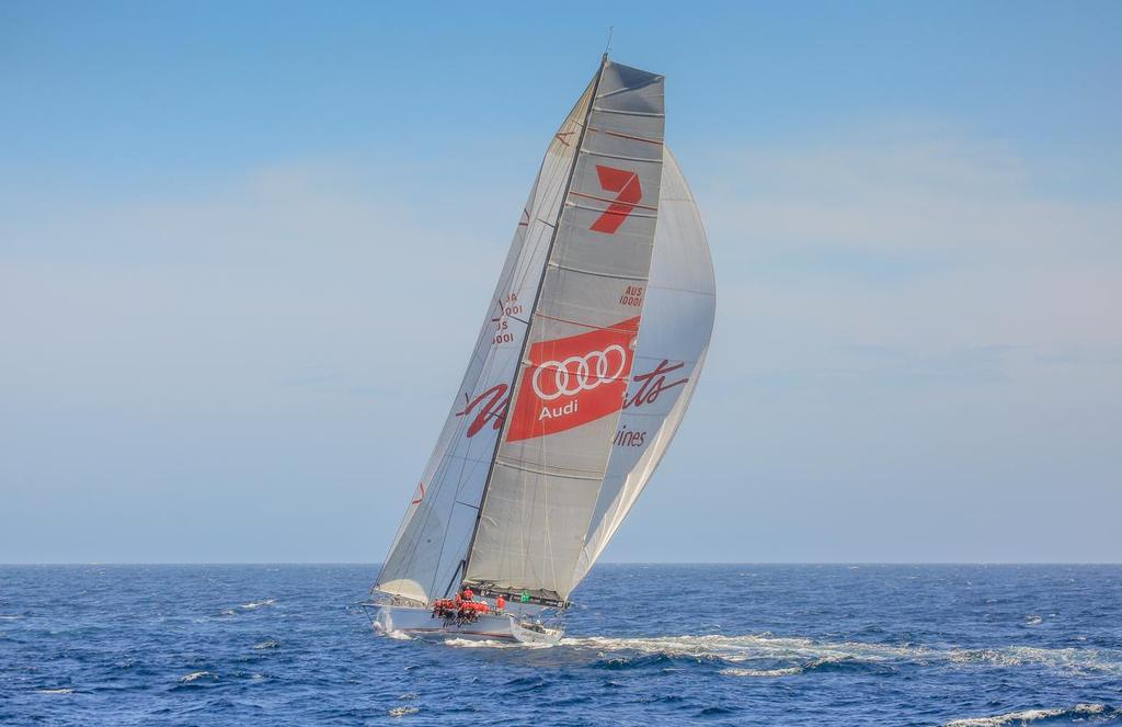 Wild Oats XI is expected to enjoy fast reaching conditions across Bass Strait to take the record for the Rolex Sydney Hobart Race photo copyright Michael Chittenden  taken at  and featuring the  class