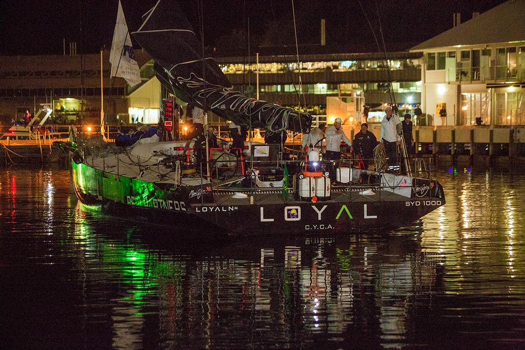 Loyal approaches her berth photo copyright Crosbie Lorimer http://www.crosbielorimer.com taken at  and featuring the  class