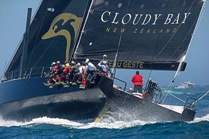 Beau Geste flying - 2016 Rolex Sydney Hobart Yacht Race photo copyright Steve Christo taken at  and featuring the  class