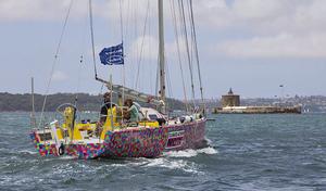 Lisa Blair and Climate Action Now off to circumnavigate Antartica. First they go around the bottom of Australia to get to Albany, WA. photo copyright  John Curnow taken at  and featuring the  class